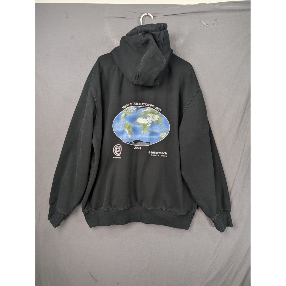 Carhartt Rain Defender Quarter Zip Hoodie TS0617-M Black XL Graphic Workwear
